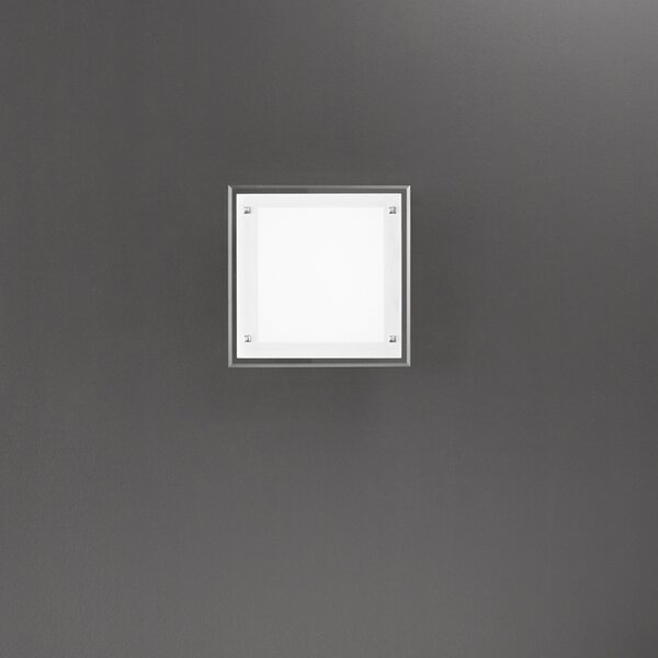 Plafoniera Moderna Plain Vetro Bianco Led 20W Dimmerabile Ip20