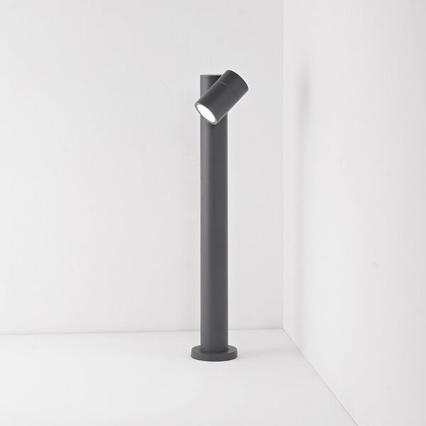 Paletto Esterno Contemporaneo Pull Alluminio Antracite 1 Gu10 Ip65