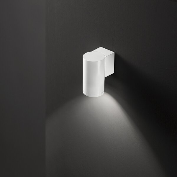 Applique Esterno Moderna Quarondo Alluminio Bianco 1 Gu10 Ip65