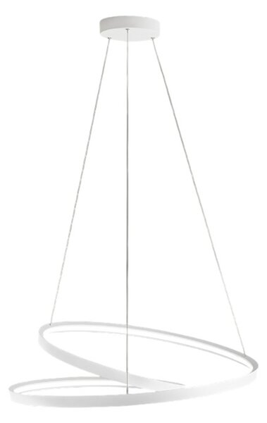 Sospensione Moderna Ritmo Metallo Bianco Led 55W Dimmerabile Ip20