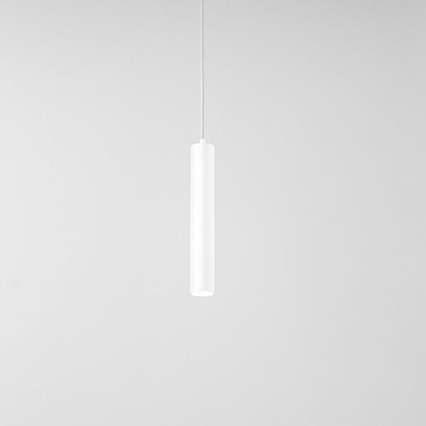 Sospensione Minimal Shot Metallo Bianco 1 Luce Gu10 Ip20