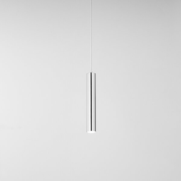Sospensione Minimal Shot Metallo Cromo 1 Luce Gu10 Ip20