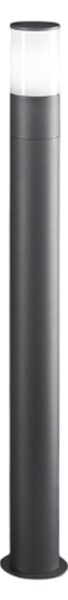 Paletto Esterno Contemporaneo Sigaro Alluminio Antracite 1 Luce E27 Ip54 H90