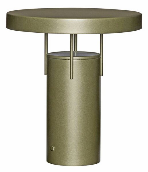 Hübsch HÜBSCH lampada LED da tavolo ricaricabile BringMe verde scuro metallizzato, 28 BringMe, dimmerabile, Verde, Metallo, Moderno