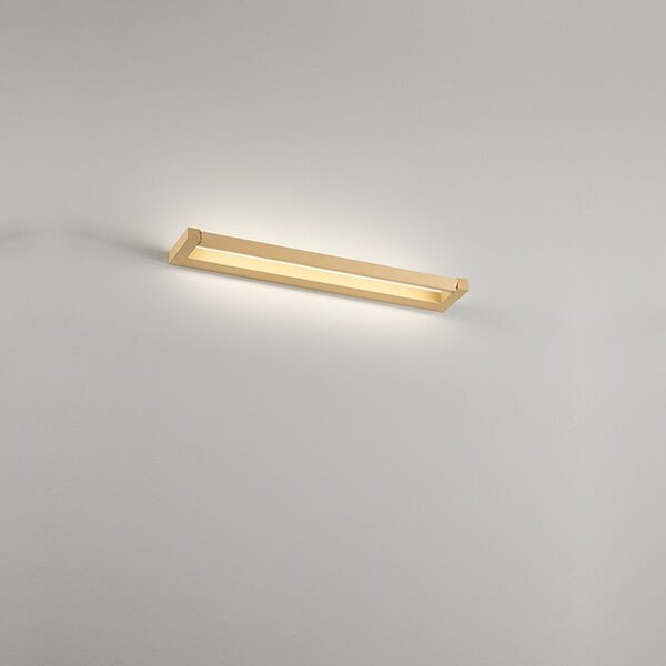 Applique Moderna Slim Metallo Oro Led 12W Dimmerabile Ip20