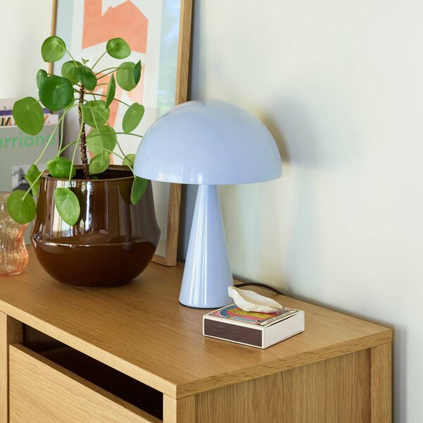 Hübsch Lampada da tavolo Mush Mini, Blu, Camera da letto, Metallo, Moderno, Lampada da tavolo