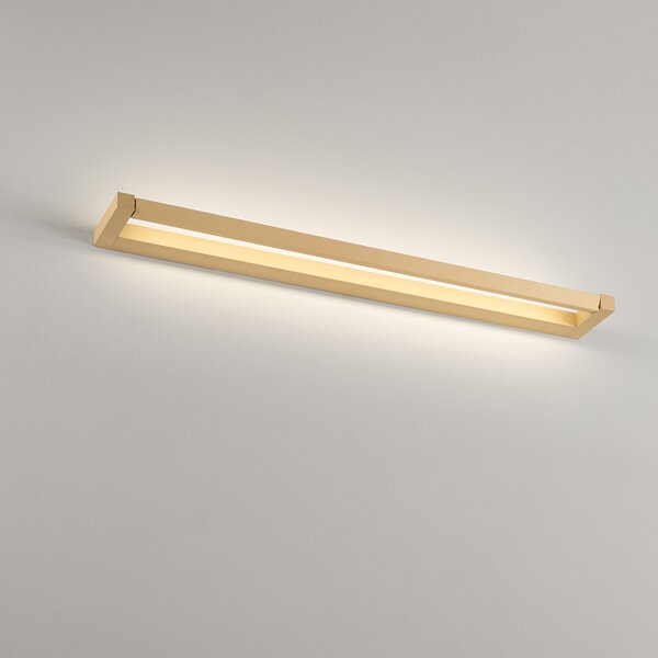 Applique Moderna Slim Metallo Oro Led 24W Dimmerabile Ip20