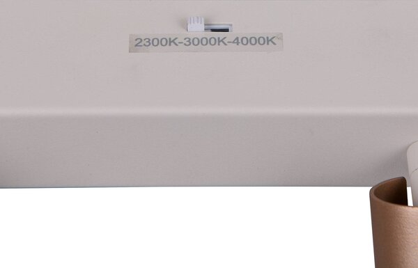 Trio Lighting Faretto da soffitto a LED Ambala. Lunghezza 44 cm, grigio/marrone, 3 luci. Ambala, dimmerabile, Alluminio / Grigio / Zincato, Soggiorno / Sala da pranzo, Metallo, Moderno
