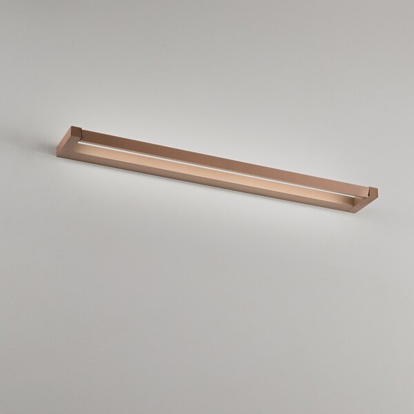 Applique Moderna Slim Metallo Marrone Led 24W Dimmerabile Ip20