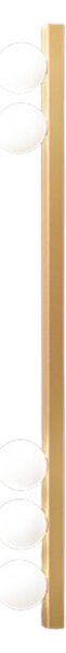 Plafoniera Minimal Snooky Metallo Oro 5 Luci G9 Ip20