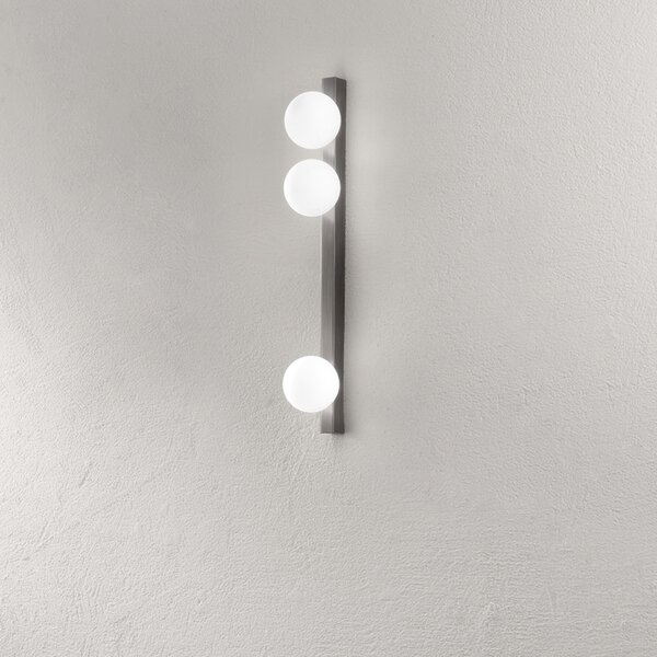 Plafoniera Minimal Snooky Metallo Grigio 3 Luci G9 Ip20