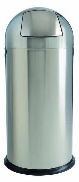 Pattumiera Gettacarta PUSH Octopush EXTRA diametro 44x44xx h93 cm - 60 Lt con sportello basculante in acciaio inox