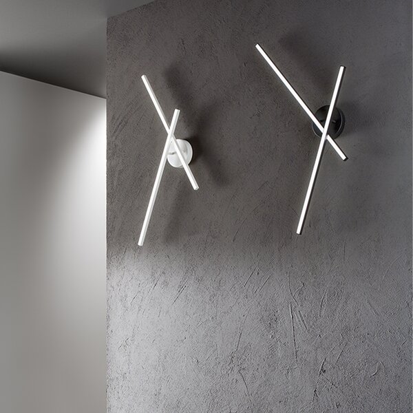 Plafoniera Moderna Syncro Alluminio Nero Led 29W Dimmerabile Ip20