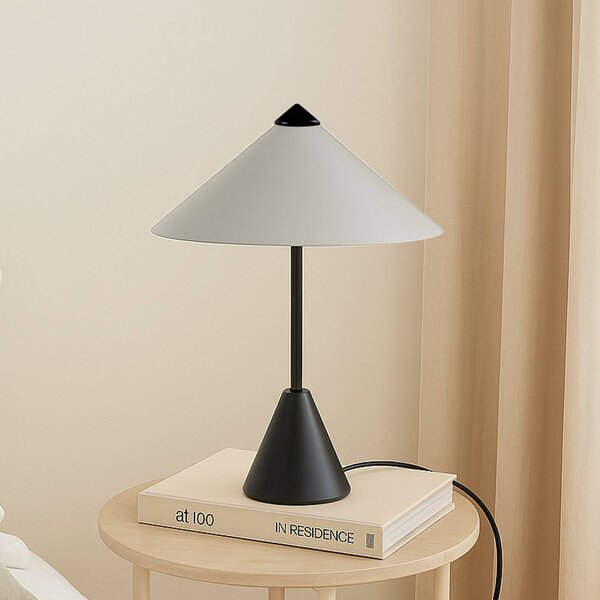 Lampada da tavolo Norvik Lindby, Nero, Soggiorno / Sala da pranzo, Metallo, Moderno, Lampada da tavolo