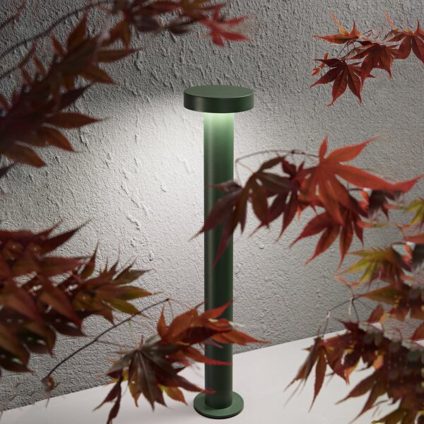Paletto Esterno Moderno Stool Alluminio Verde Led 12W 3000K Ip65