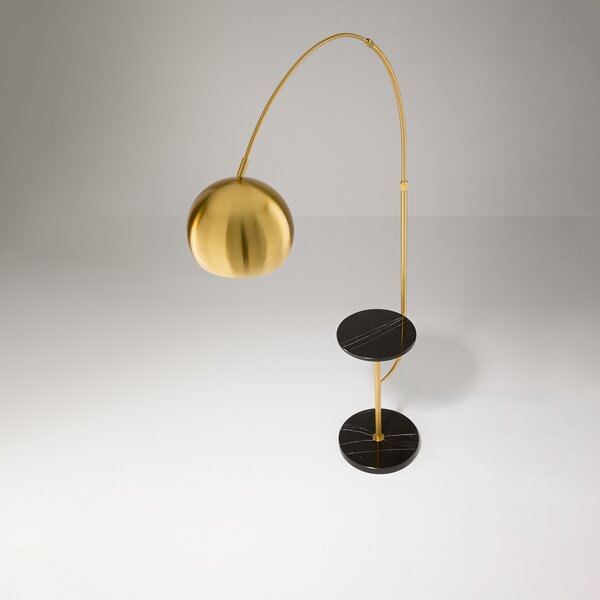 Piantana Contemporanea Tableau Metallo Ottone 1 Luce E27 Ip20