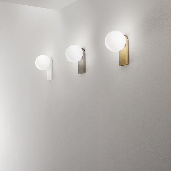 Applique Moderna Talia Alluminio Grigio Led 8W 3000K Ip44