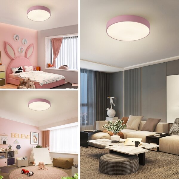 Brilagi - Plafoniera LED dimmerabile POOL LED/48W/230V 3000-6000K 40 cm rosa + telecomando