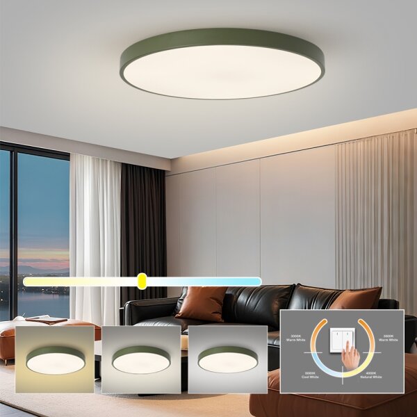 Brilagi - plafoniera LED POOL 100W/230V 3000/4000/6000K 80 cm verde