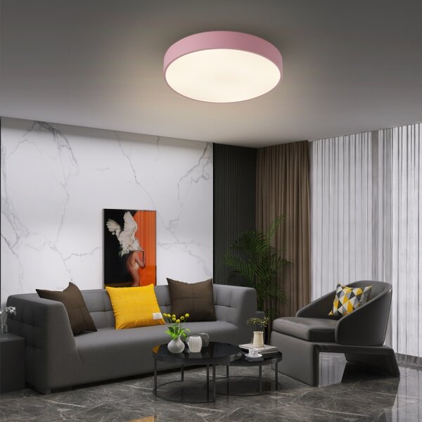 Brilagi - Plafoniera LED dimmerabile POOL LED/48W/230V 3000-6000K 40 cm rosa + telecomando