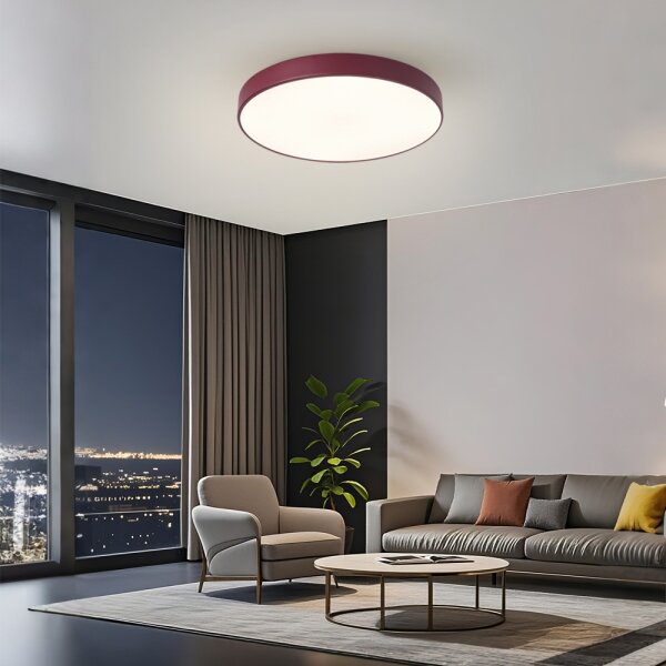 Brilagi-LED plafoniera dimmerabile POOL LED/60W/230V 3000-6000K 50 cm bordeaux + telecomando