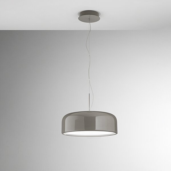 Sospensione Moderna Velia Metallo Grigio Led 40W Dimmerabile Ip20