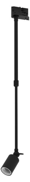 Connettore Binario Plafoniera Nero E27