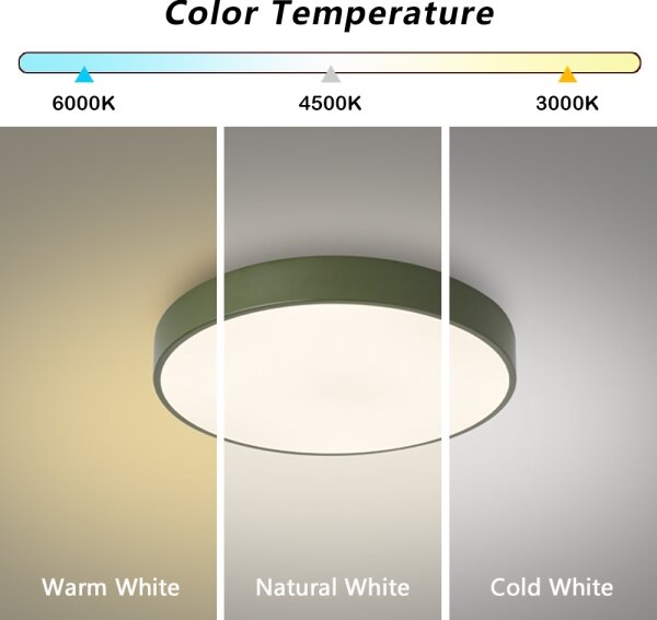 Brilagi - Plafoniera LED POOL LED/48W/230V 3000/4000/6000K 40 cm verde