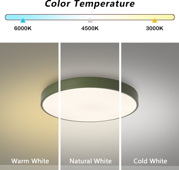 Brilagi - Plafoniera LED POOL LED/36W/230V 3000/4000/6000K 30 cm verde