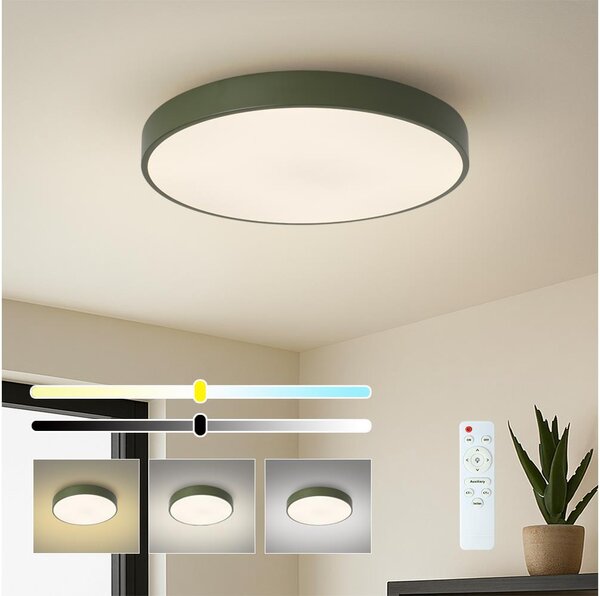 Brilagi - Plafoniera LED dimmerabile POOL LED/60W/230V 3000-6000K 50 cm verde + telecomando