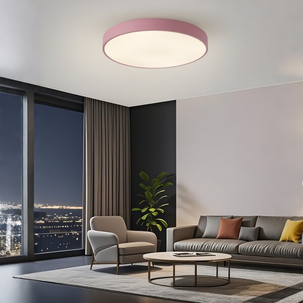 Brilagi - Lampada da soffitto dimmerabile POOL LED/60W/230V 3000-6000K 60 cm rosa + telecomando