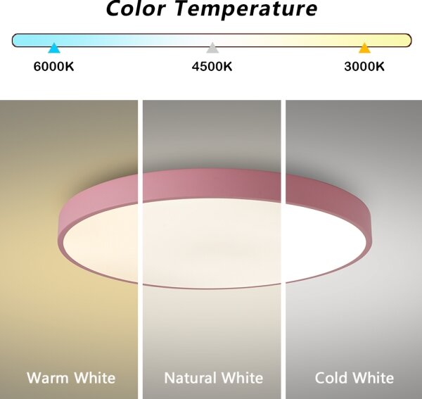Brilagi - Lampada da soffitto dimmerabile POOL LED/60W/230V 3000-6000K 60 cm rosa + telecomando