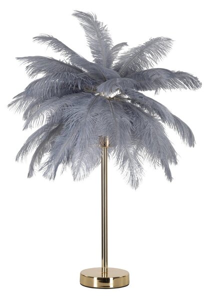 Lampada da tavolo grigia-oro (altezza 55 cm) Palm - Mauro Ferretti
