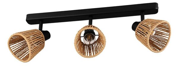 Eglo 44131 - Faretto KEELBY 3xE14/10W/230V nero/beige