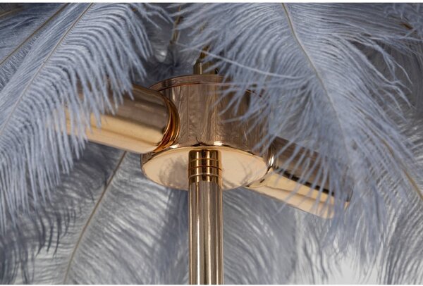Lampada da tavolo grigia-oro (altezza 55 cm) Palm - Mauro Ferretti