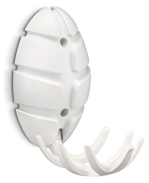 Gancio da parete bianco in plastica Bug – Spinder Design