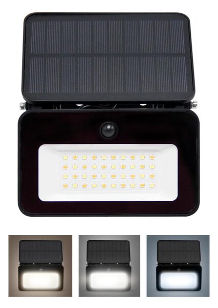 Solight WL913-LED Faretto solare dimmerabile LED 6W 2200mAh IP65 sensore