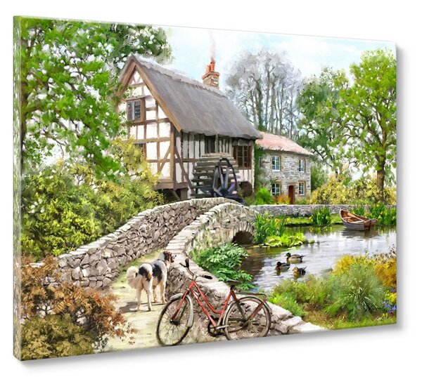 Dipinto 60x80 cm Watermill - Styler