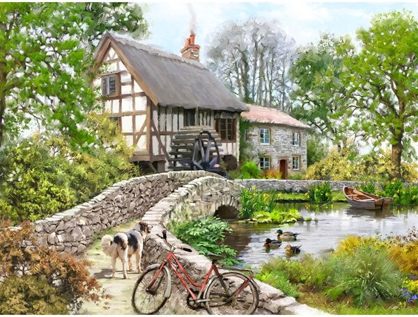 Dipinto 60x80 cm Watermill - Styler