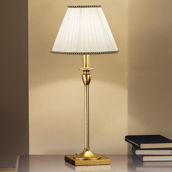 ORION Lampada da tavolo DONATA, Crema / Ambra, Soggiorno / Sala da pranzo, Plastica, Antico, Lampada da tavolo