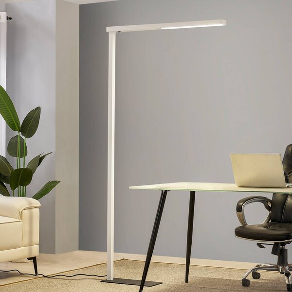 Arcchio Lampada da terra per ufficio Tamilo, bianco, metallo, 194 cm Tamilo, Bianco / Opale, Studio / Ufficio, Alluminio, Moderno