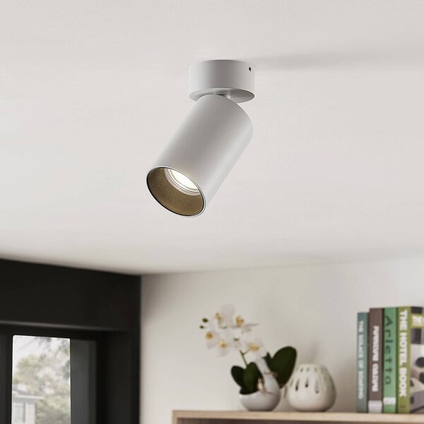 Arcchio faretto Brinja, set di 4, bianco, rotondo, Ø 6 cm, GU10 Brinja Arcchio, dimmerabile, Bianco / Opale, Corridoio, Alluminio, Moderno, Faretto