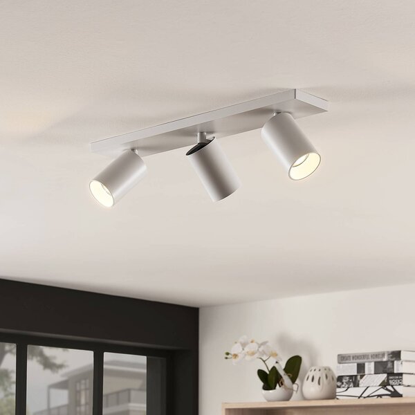 Arcchio faretto Brinja, set di 2, bianco, angolare, a 3 luci, GU10 Brinja Arcchio, dimmerabile, Bianco / Opale, Corridoio, Alluminio, Moderno, Faretto