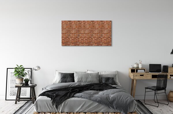 Quadro stampa su tela Vintage muro di mattoni 100x50 cm