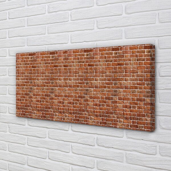 Quadro stampa su tela Vintage muro di mattoni 100x50 cm