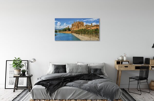 Quadro su tela Cattedrale di palma gotica Spagna 100x50 cm