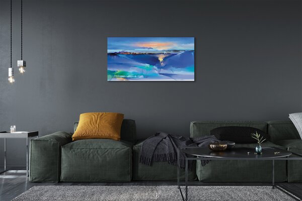 Quadro su tela Nuvole d'albero 100x50 cm