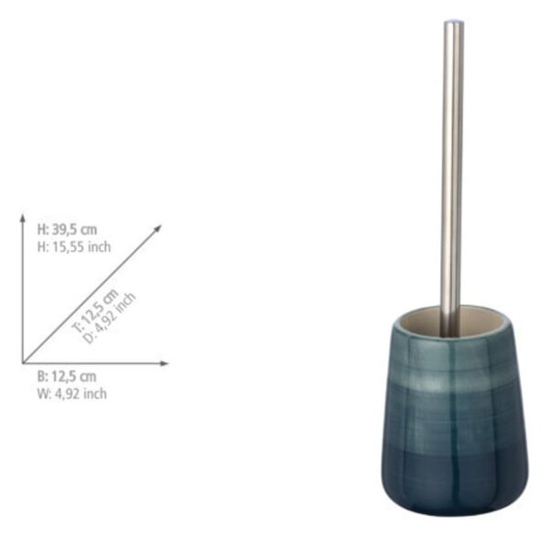 Scopino WC color petrolio in ceramica Pottery – Wenko