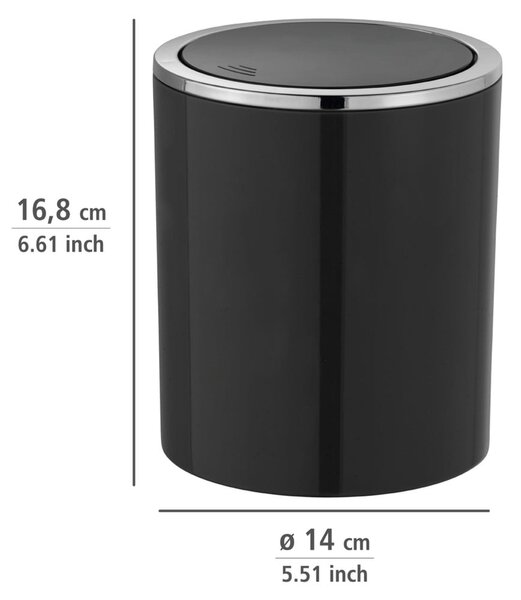 Cestino nero , 2 l Inca - Wenko