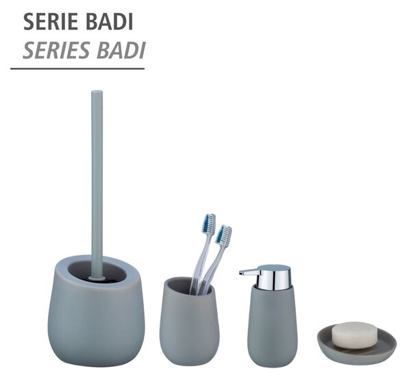Scopino in ceramica grigio Badi - Wenko